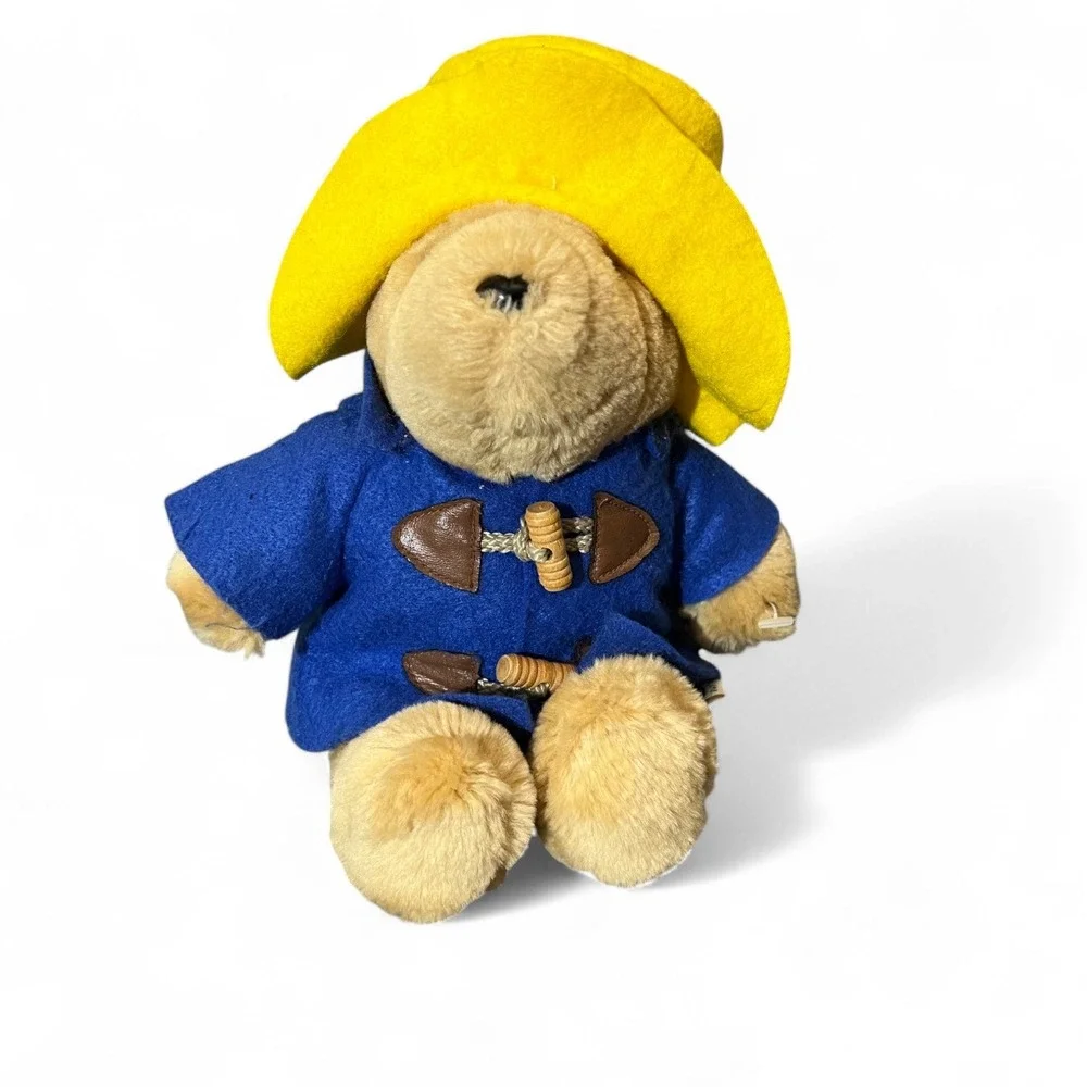 Vintage Sears Paddington Bear Plush Yellow Hat Blue‎ Coat Kids Gifts